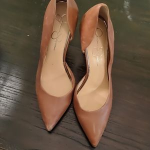 Size 9.5 brown high heels